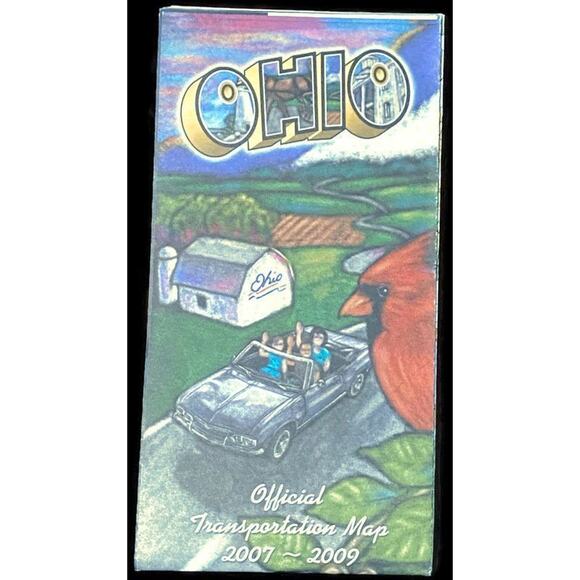 2007 Ohio State Map Official Transportation Travel Visitor Guide Vacation - Picture 1 of 4